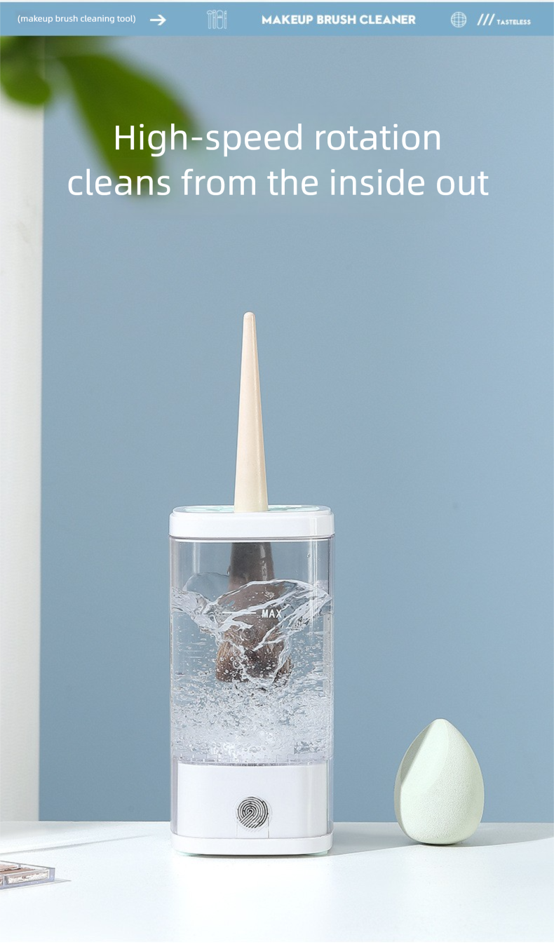 Automatic Makeup Brush Cleaner