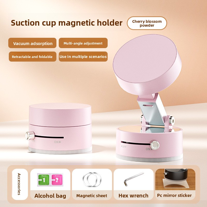 Multifunctional vacuum suction cup foldable and retractable phone hold
