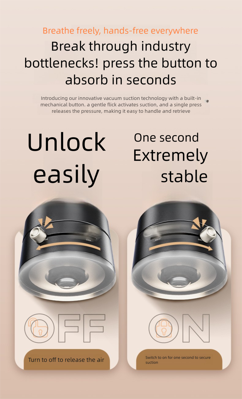 Multifunctional vacuum suction cup foldable and retractable phone hold