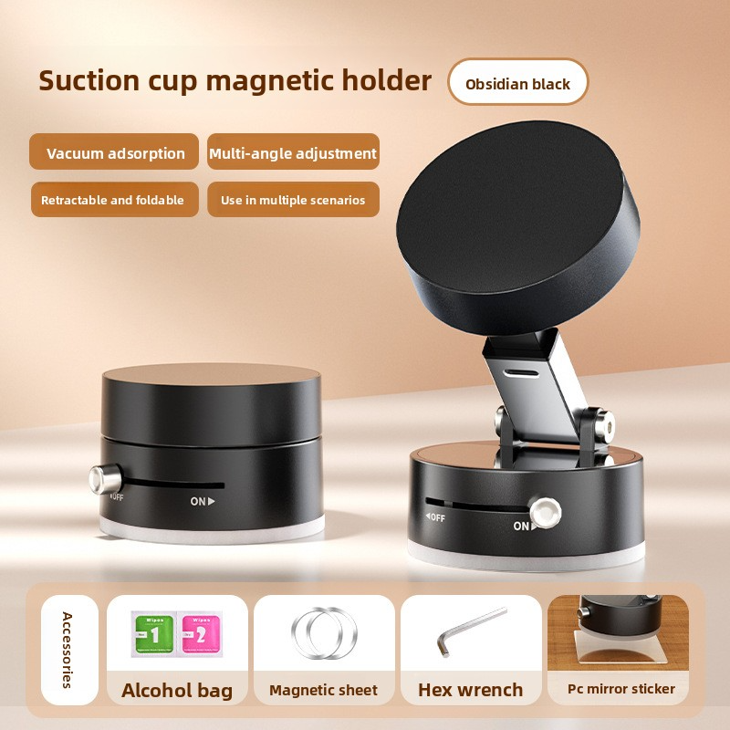 Multifunctional vacuum suction cup foldable and retractable phone hold