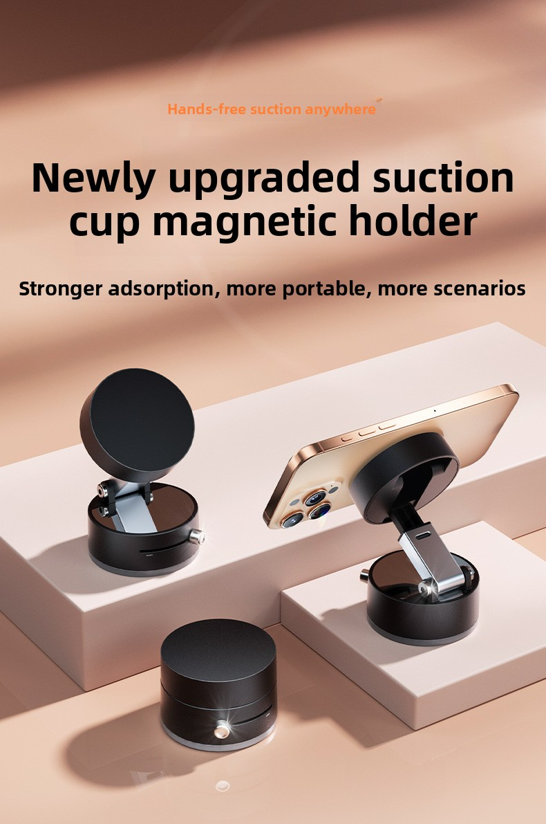 Multifunctional vacuum suction cup foldable and retractable phone hold